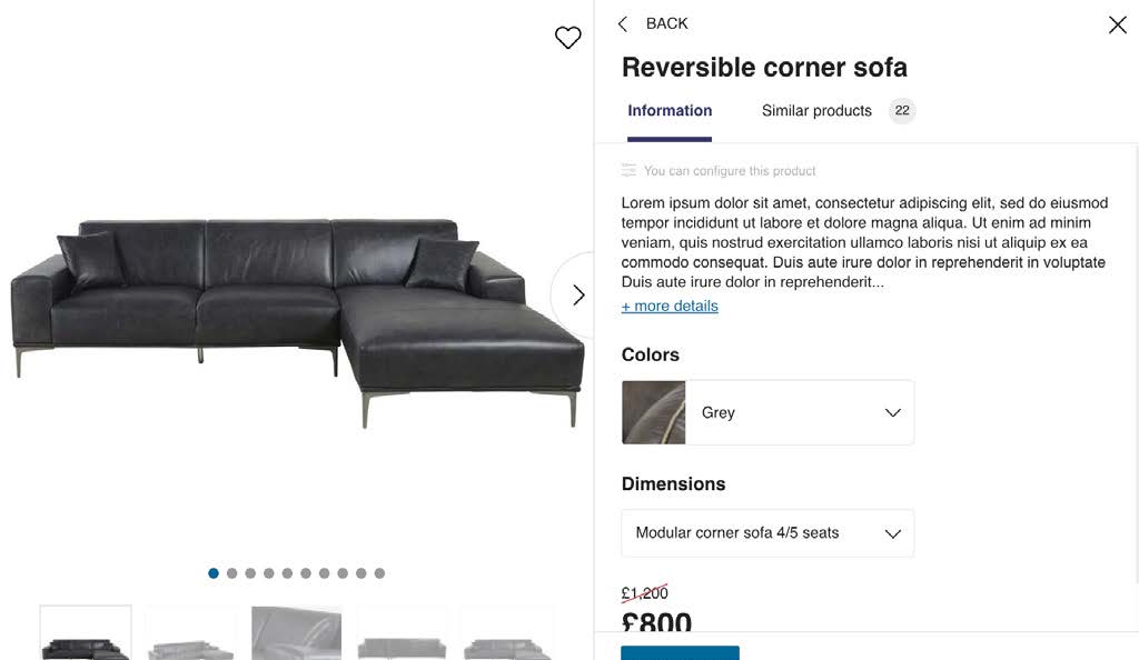 Sofa catalog > HomeByMe Enterprise > Dassault Systemes