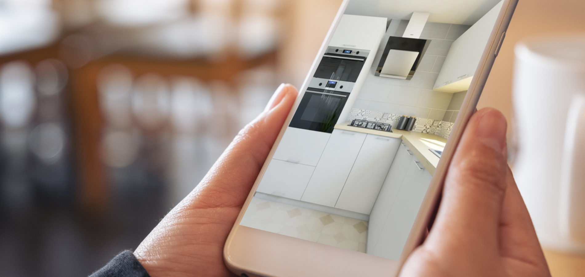 Kitchen render in phone > HomeByMe Enterprise > Dassault Systemes