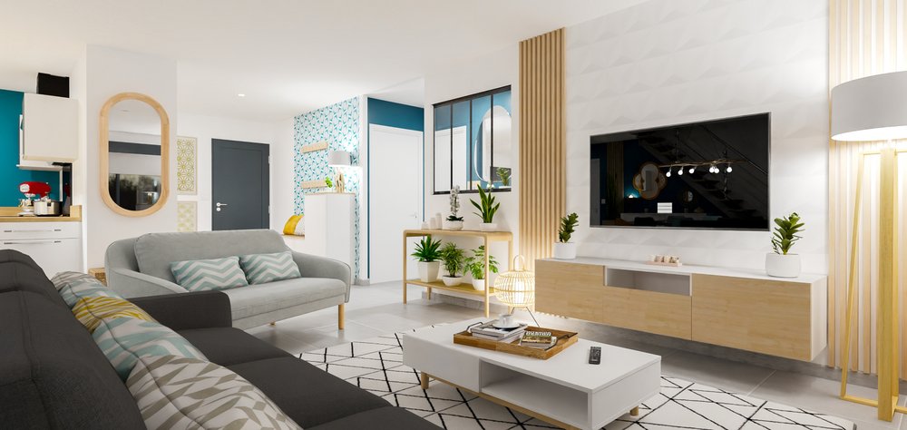 Living room render > HomeByMe Enterprise > Dassault Systemes