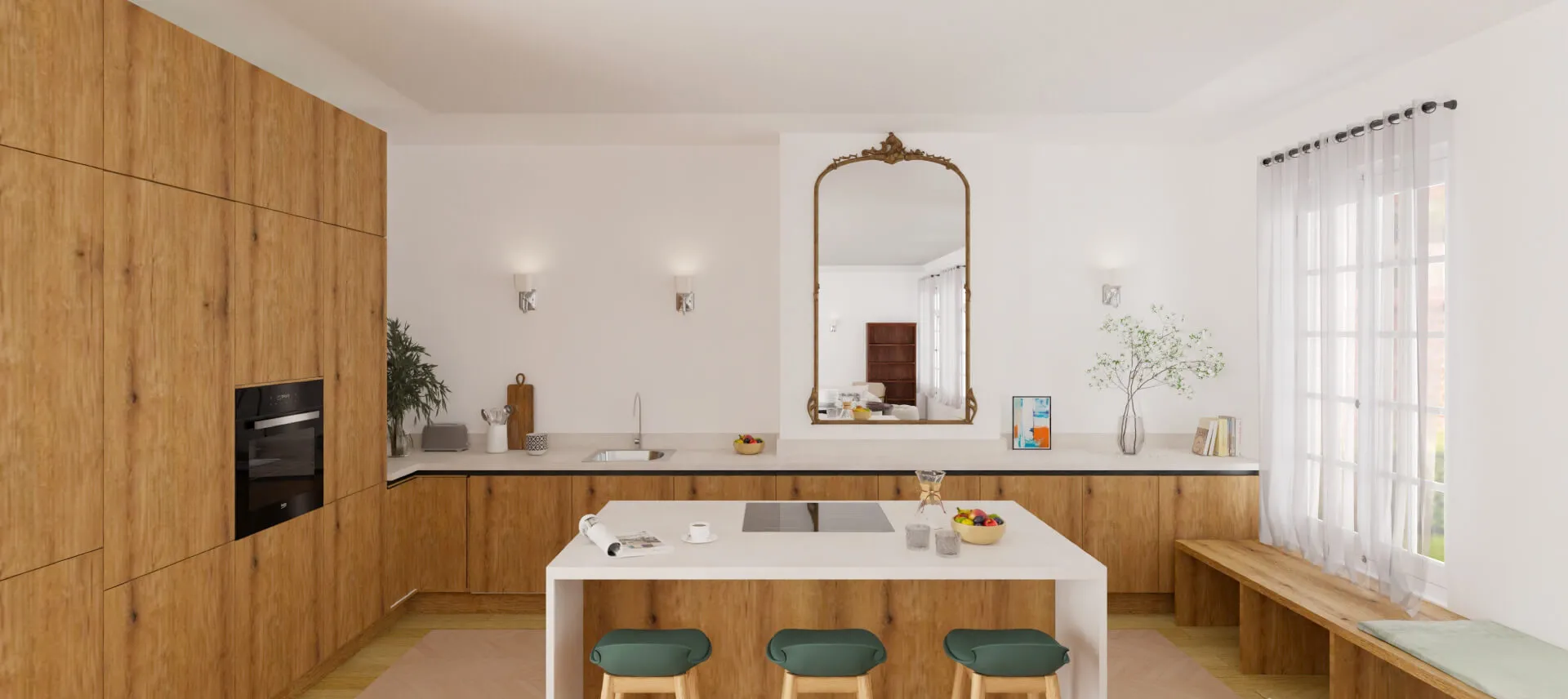 Kitchen render using Kitchen Expert Suite > HomeByMe Enterprise > Dassault Systèmes