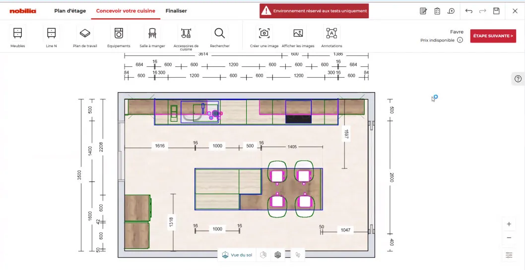 2D Kitchen Plan > HomeByMe Enterprise > Dassault Systèmes