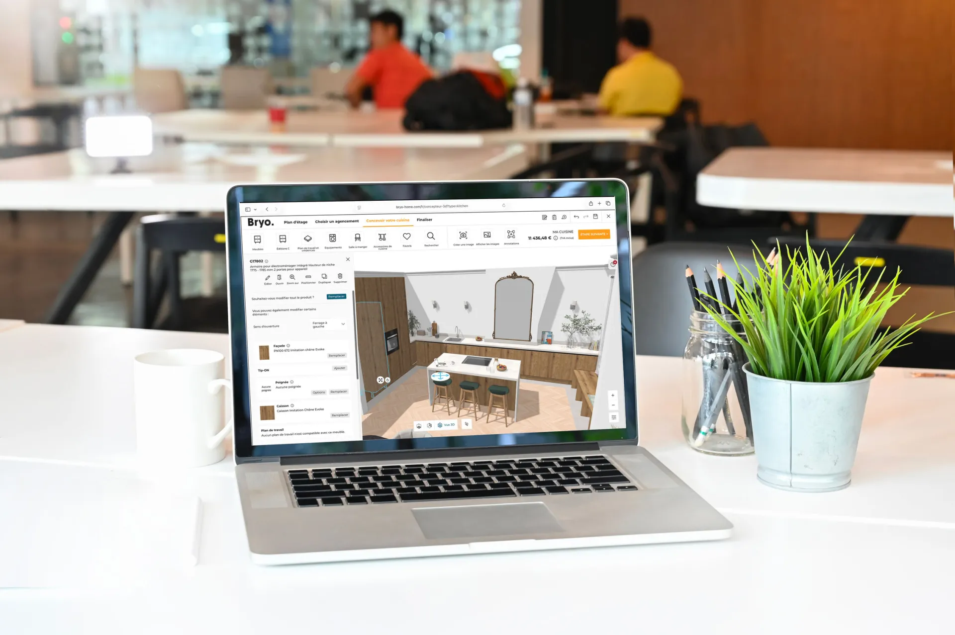Kitchen Expert Suite used in laptop > HomeByMe Enterprise > Dassault Systèmes