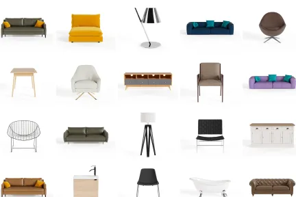 Packshot studio examples > HomeByMe Enterprise > Dassault Systèmes